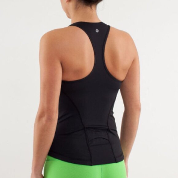 EC Lululemon Cardio Kick Tank - Black - Size 8 - Picture 1 of 5